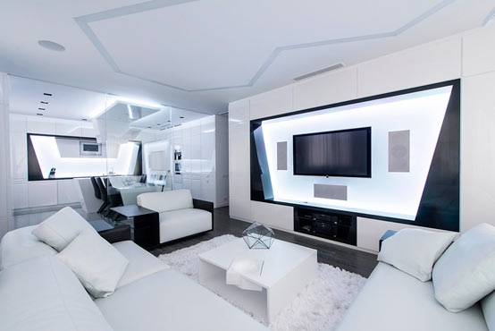 Футуристичный интерьер квартиры