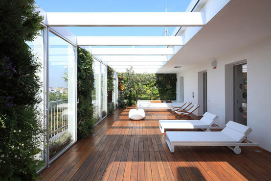 Апартаменты в Милане с дивным вертикальным садом