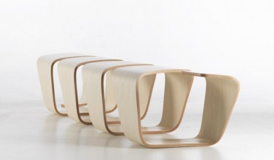 Необычная скамья от Leonardo Rossano: креативность и комфорт