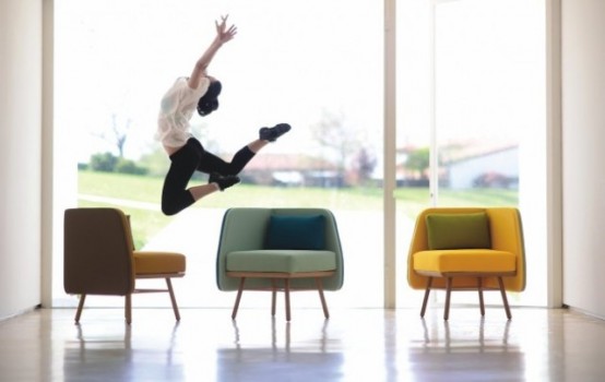 Bi Silla: кресло из дерева и ткани