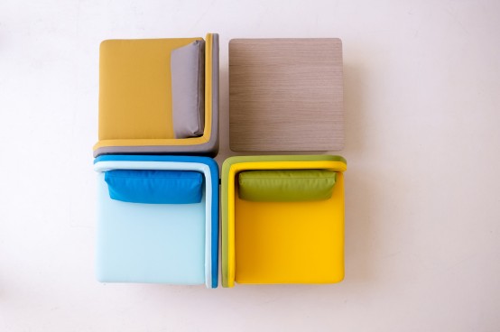 Bi Silla: кресло из дерева и ткани