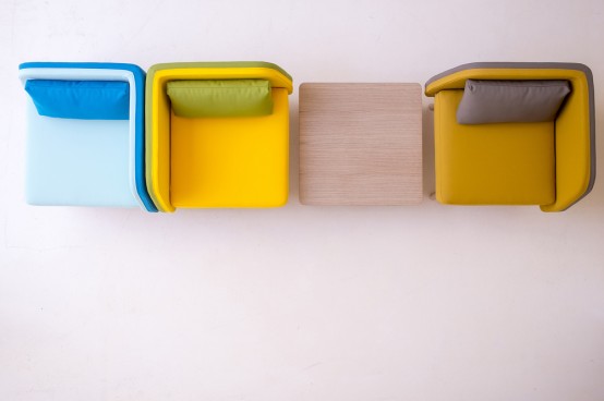 Bi Silla: кресло из дерева и ткани