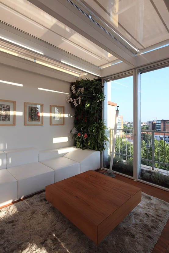 Апартаменты в Милане с дивным вертикальным садом