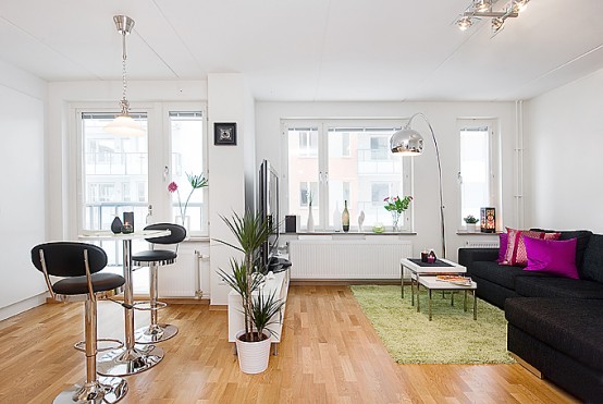 идеи дизайна интерьера однокомнатной квартиры фото