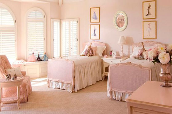 дизайн проект детской комнаты для двух девочек