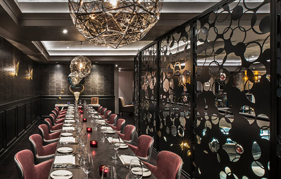Роскошный и уютный интерьер ресторана в Лондоне