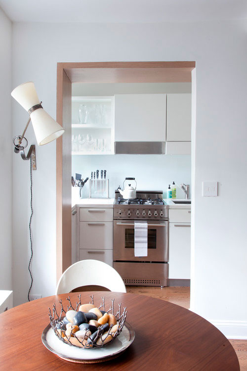 вход на кухню без двери