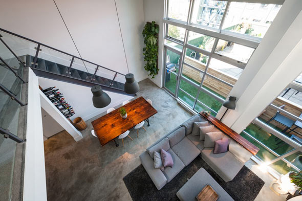 Двухэтажный лофт в Ванкувере