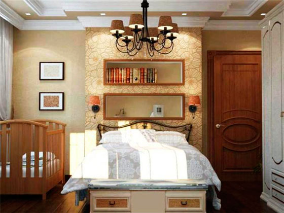 interer-spalnoj-komnaty-s-detskoj-krovatkoj